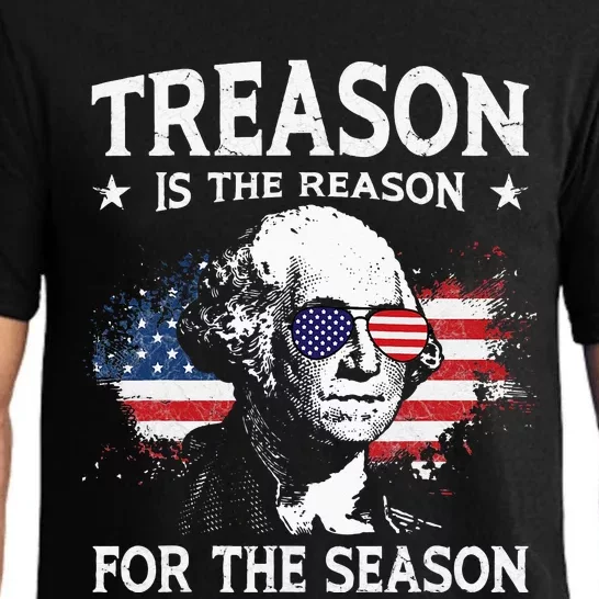 Treason Is The Reason For The Season 4th Of July USA Flag Pajama Set