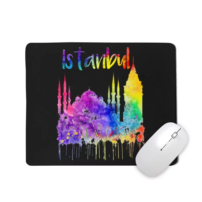 Turkey Istanbul Turkiye Turkish Lover Blue Mosque Painting Mousepad