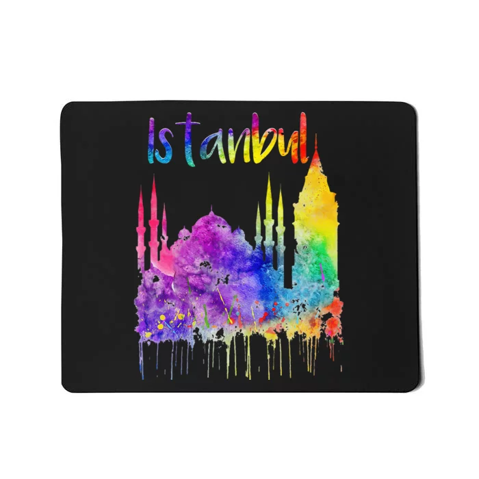 Turkey Istanbul Turkiye Turkish Lover Blue Mosque Painting Mousepad