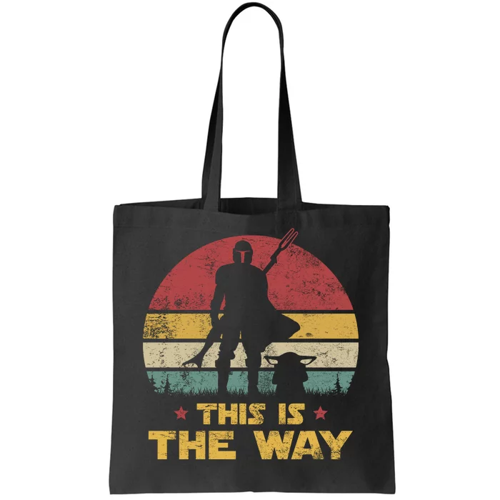 This Is The Way, The Dadalorian Dad Vintage Tote Bag