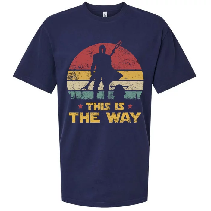 This Is The Way, The Dadalorian Dad Vintage Sueded Cloud Jersey T-Shirt