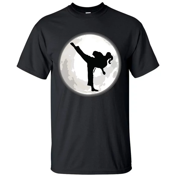 Taekwondo In The Moon For The Kick Tall T-Shirt