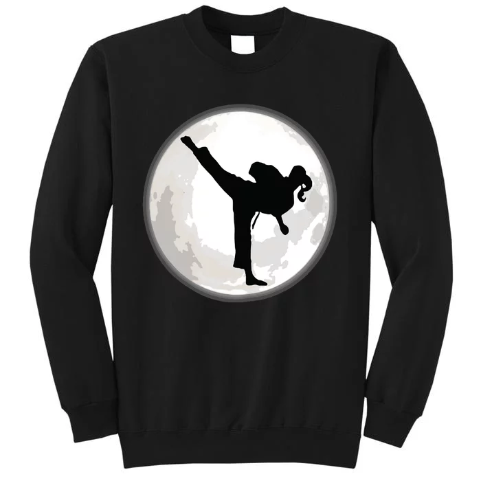 Taekwondo In The Moon For The Kick Tall Sweatshirt