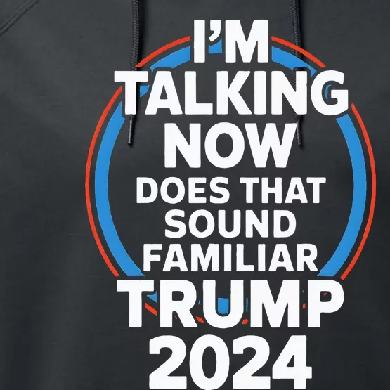 Trump IM Talking Now Funny Trump 2024 Debate Performance Fleece Hoodie