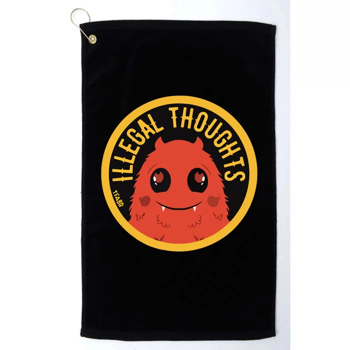 Thefamousartistbirdyrose Illegal Thoughts Platinum Collection Golf Towel