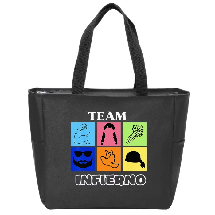 Team Infierno Zip Tote Bag