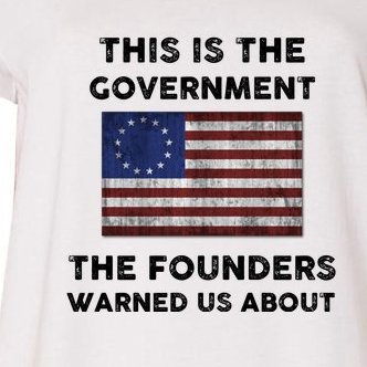 This Is The Government The Founders Warned Us About #FJB 2021 Front And Back Women's V-Neck Plus Size T-Shirt