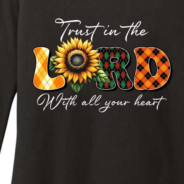 Trust In The Lord With All Your Heart Womens CVC Long Sleeve Shirt