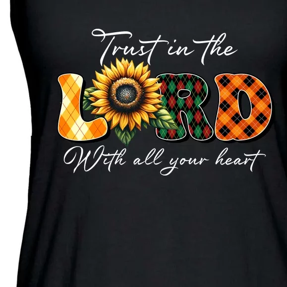 Trust In The Lord With All Your Heart Ladies Essential Flowy Tank