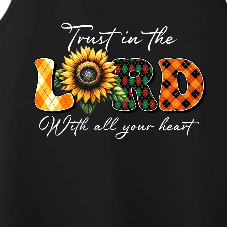 Trust In The Lord With All Your Heart Performance Tank