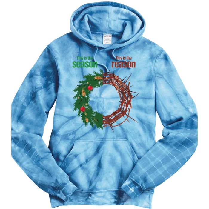 This Is The Season This Is The Reason Christian Christmas Tie Dye Hoodie