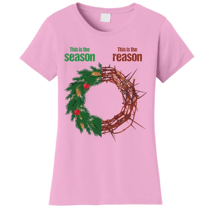 This Is The Season This Is The Reason Christian Christmas Women's T-Shirt