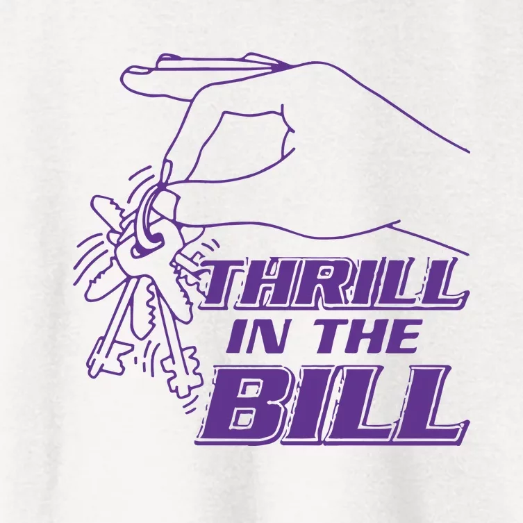 Thrill In The B Chicks University Women's Crop Top Tee