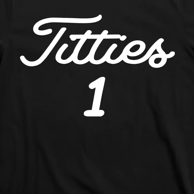 Titties 1 2 3 4 Custom Golf Ball Personalize Matching T-Shirt