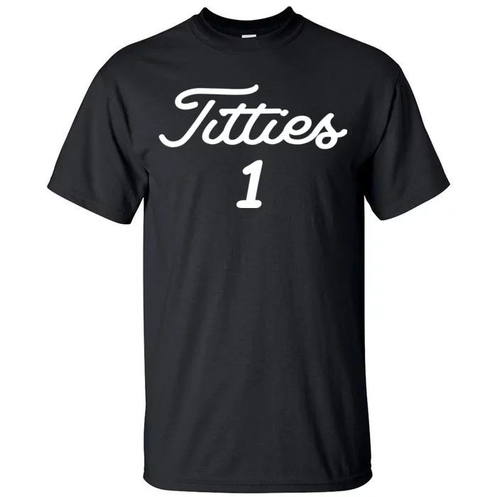 Titties 1 2 3 4 Custom Golf Ball Personalize Matching Tall T-Shirt