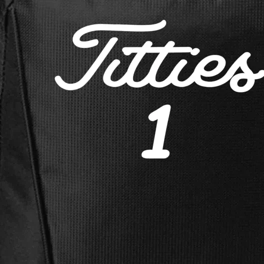 Titties 1 2 3 4 Custom Golf Ball Personalize Matching City Backpack