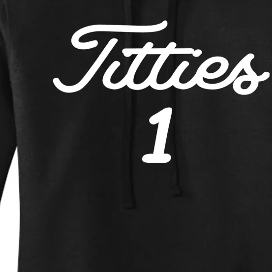 Titties 1 2 3 4 Custom Golf Ball Personalize Matching Women's Pullover Hoodie