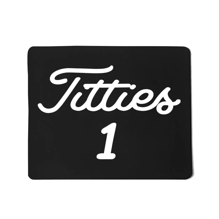 Titties 1 2 3 4 Custom Golf Ball Personalize Matching Mousepad