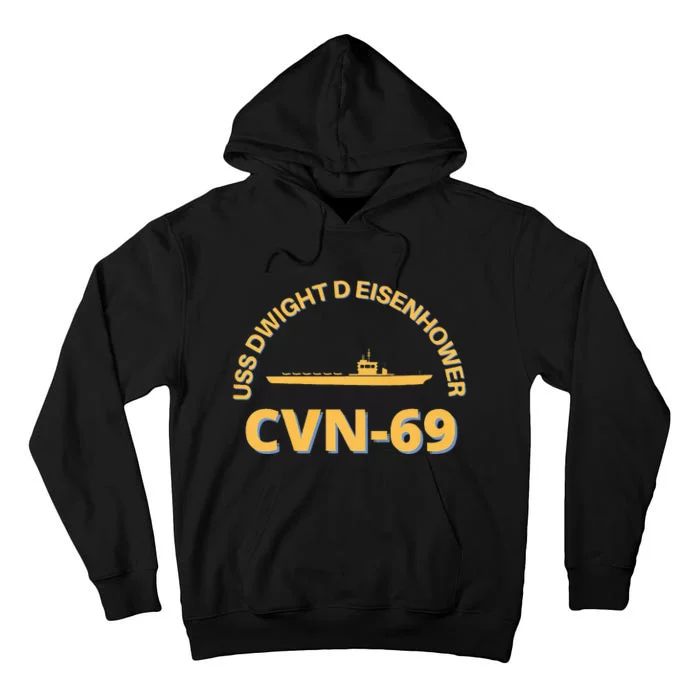 The Ike US Aircraft Carrier CVN 69 USS Dwight D. Eisenhower Tall Hoodie