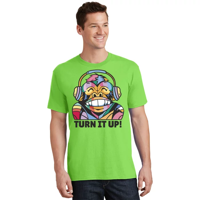 Turn It Up Music Monkey T-Shirt