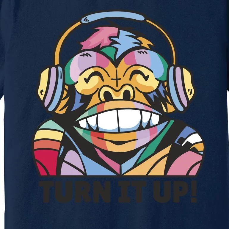 Turn It Up Music Monkey Premium T-Shirt