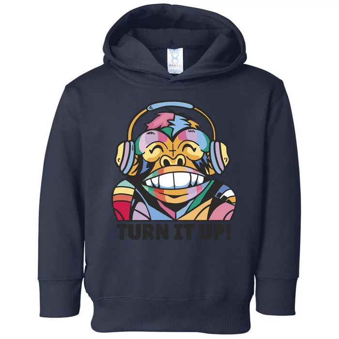 Turn It Up Music Monkey Toddler Hoodie