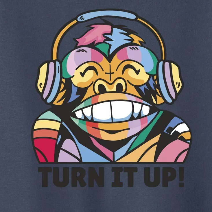 Turn It Up Music Monkey Toddler T-Shirt