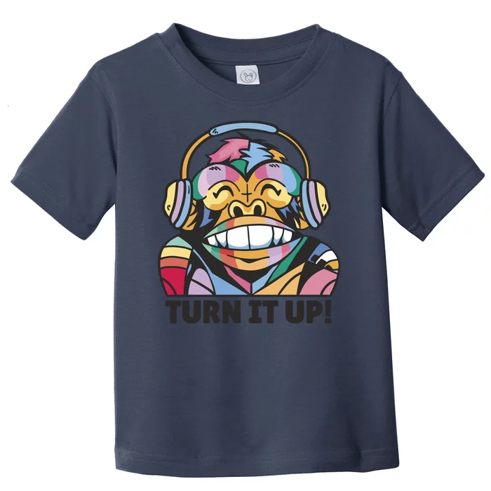 Turn It Up Music Monkey Toddler T-Shirt