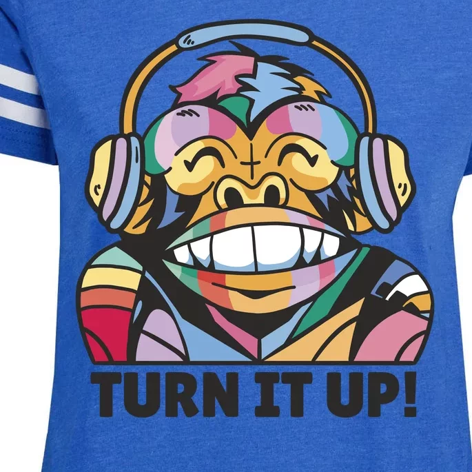 Turn It Up Music Monkey Enza Ladies Jersey Football T-Shirt