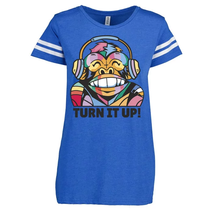 Turn It Up Music Monkey Enza Ladies Jersey Football T-Shirt