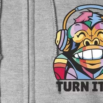 Turn It Up Music Monkey Full Zip Hoodie