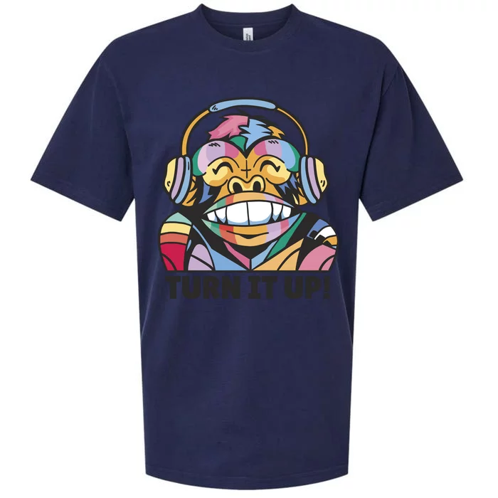 Turn It Up Music Monkey Sueded Cloud Jersey T-Shirt