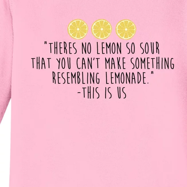 This Is Us Lemonade Baby Long Sleeve Bodysuit