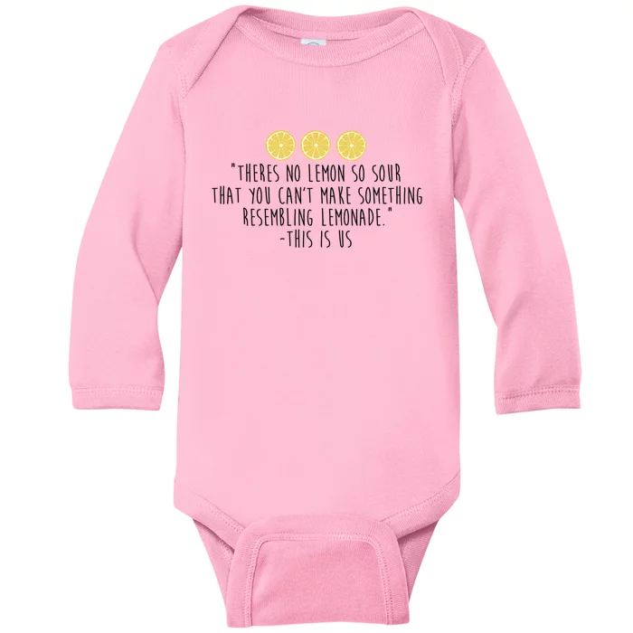 This Is Us Lemonade Baby Long Sleeve Bodysuit