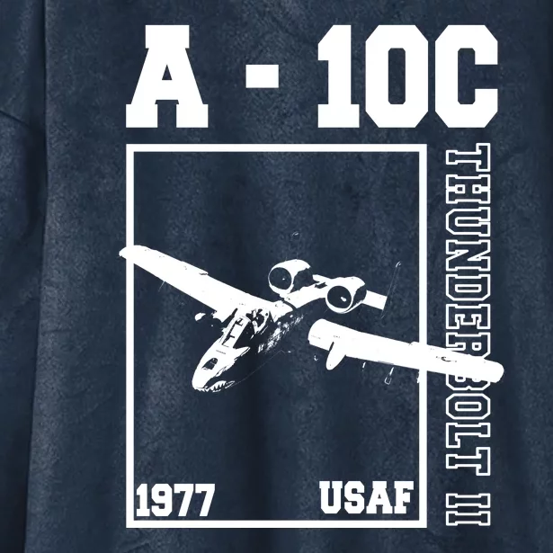 Thunderbolt II USAF 1977 Hooded Wearable Blanket