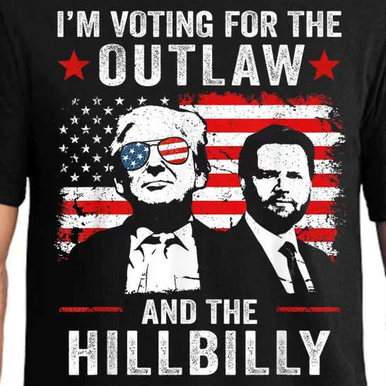 Trump Im Voting For The Outlaw And Hillbilly Trump Vance Pajama Set