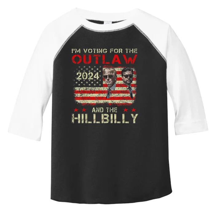 Trump IM Voting For The Outlaw And Hillbilly Trump Vance Toddler Fine Jersey T-Shirt