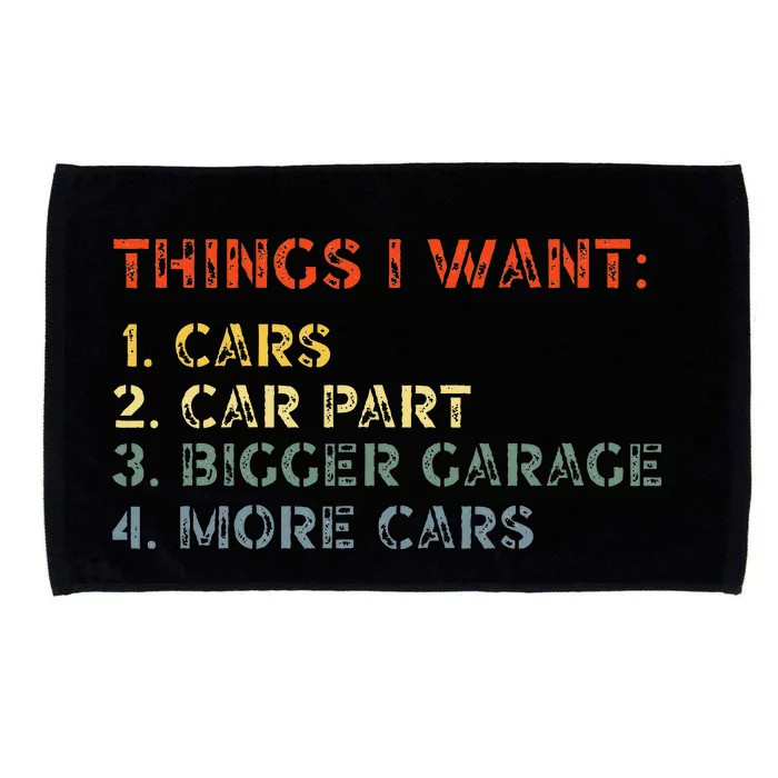 Things I Want In My Life Car Garage Microfiber Hand Towel