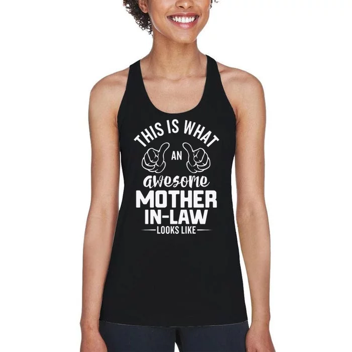 This Is What An Awesome Motherinlaw Looks Like Women's Racerback Tank