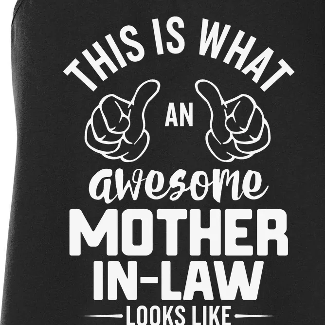 This Is What An Awesome Motherinlaw Looks Like Women's Racerback Tank