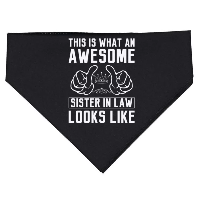 This Is What An Awesome Sister In Law Sisters In Law USA-Made Doggie Bandana