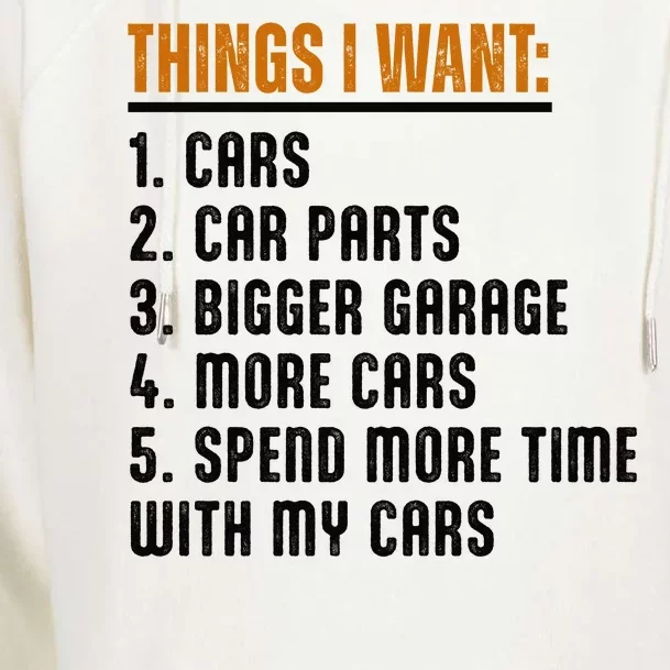 Things I Want In My Life Cars More Cars Car Womens Funnel Neck Pullover Hood