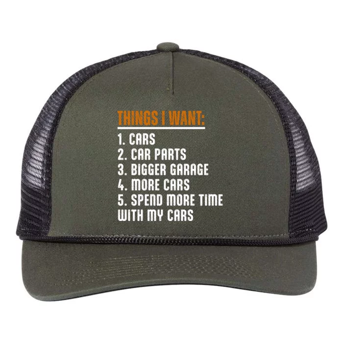 Things I Want In My Life Cars More Cars Car Retro Rope Trucker Hat Cap