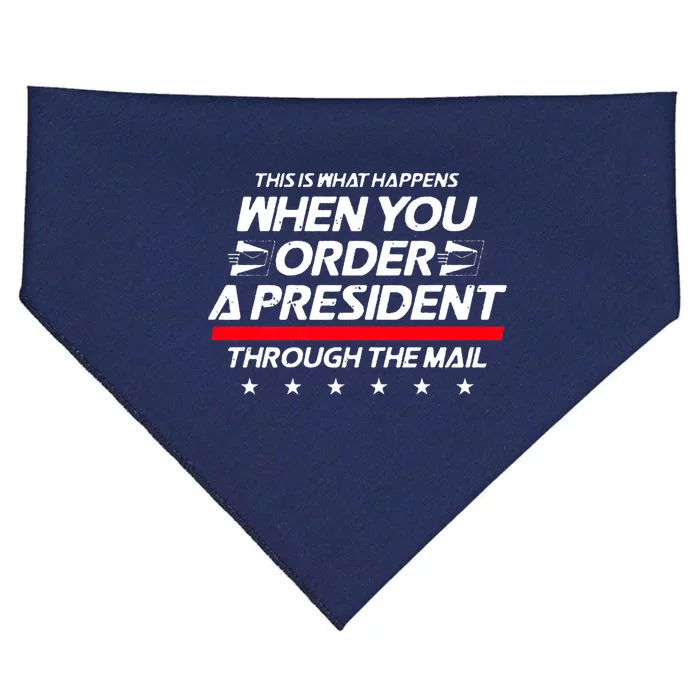 This Is What Happens When You Order A President Through Mail USA-Made Doggie Bandana