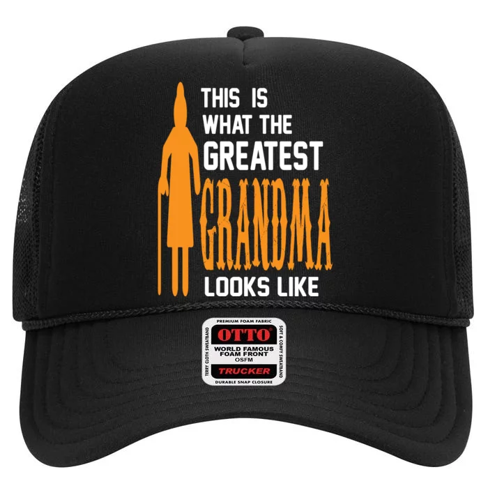 This Is What The Greatest Grandma Looks Like High Crown Mesh Trucker Hat