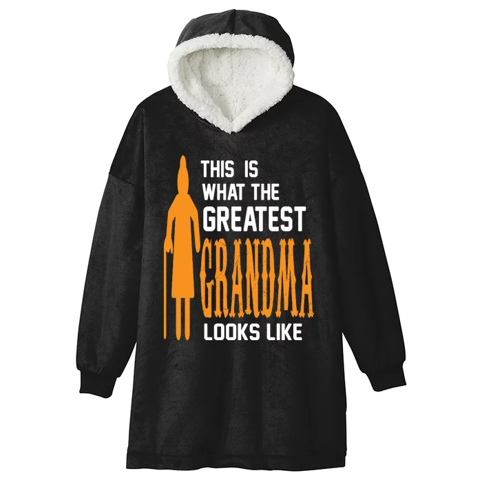 This Is What The Greatest Grandma Looks Like Hooded Wearable Blanket