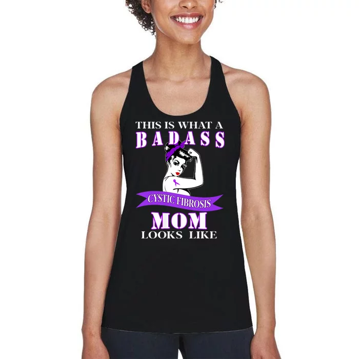 This Is What A Badass Cystic Fibrosis Mom Looks Like Women's Racerback Tank