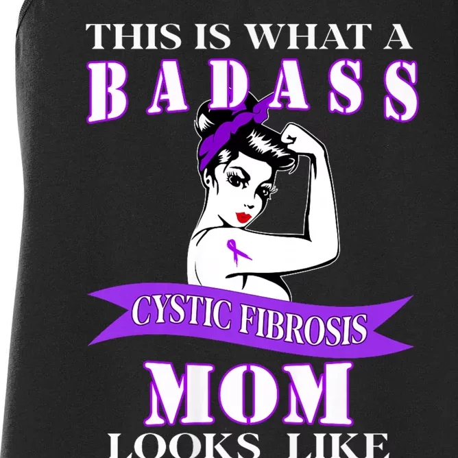 This Is What A Badass Cystic Fibrosis Mom Looks Like Women's Racerback Tank