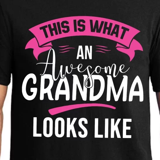 This Is What An Awesome Grandma Looks Like Grandma Gift Pajama Set