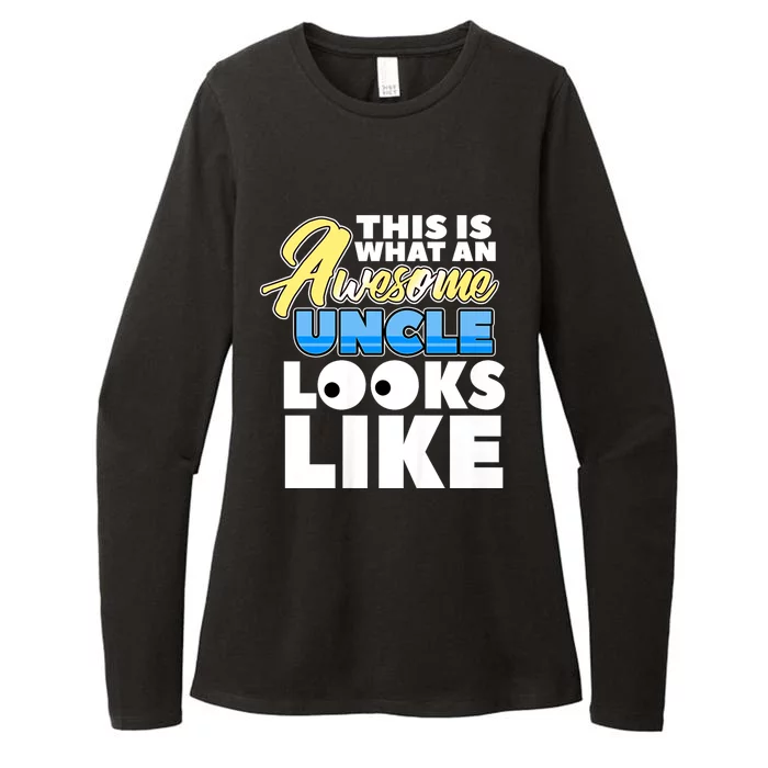 This Is What Am Awesome Uncle Looks Like Womens CVC Long Sleeve Shirt